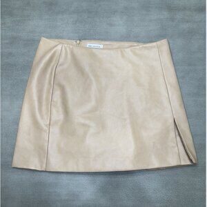 Avec Les Filles Faux Leather Skort